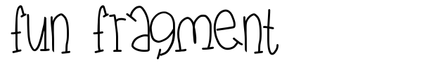 fun fragment font preview